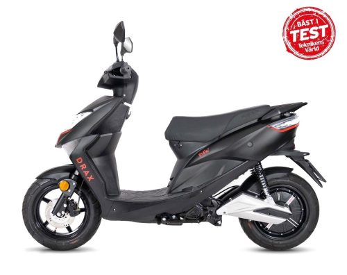 Drax Raw EV 25kmh Svart (Bästa elmopeden 2025 - Bäst i test)